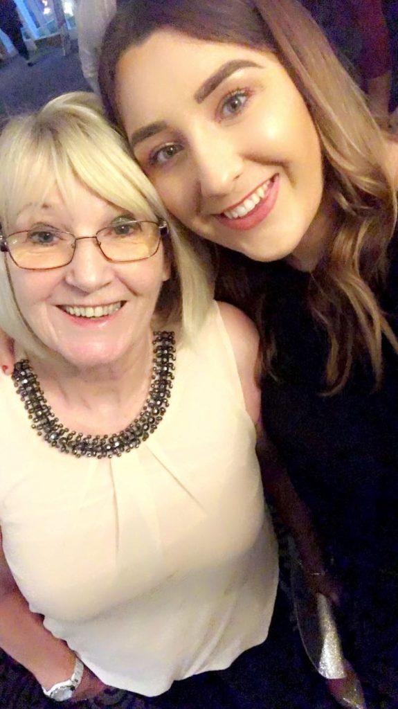 Aimie and her nana Christine,