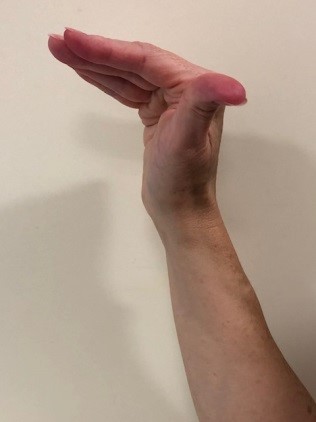a bent hand