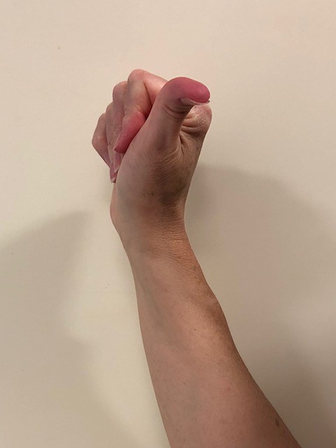 a flat fist