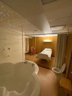 The Birthing Pool Suite at the University Hospital of Hartlepool Rowan Suite.