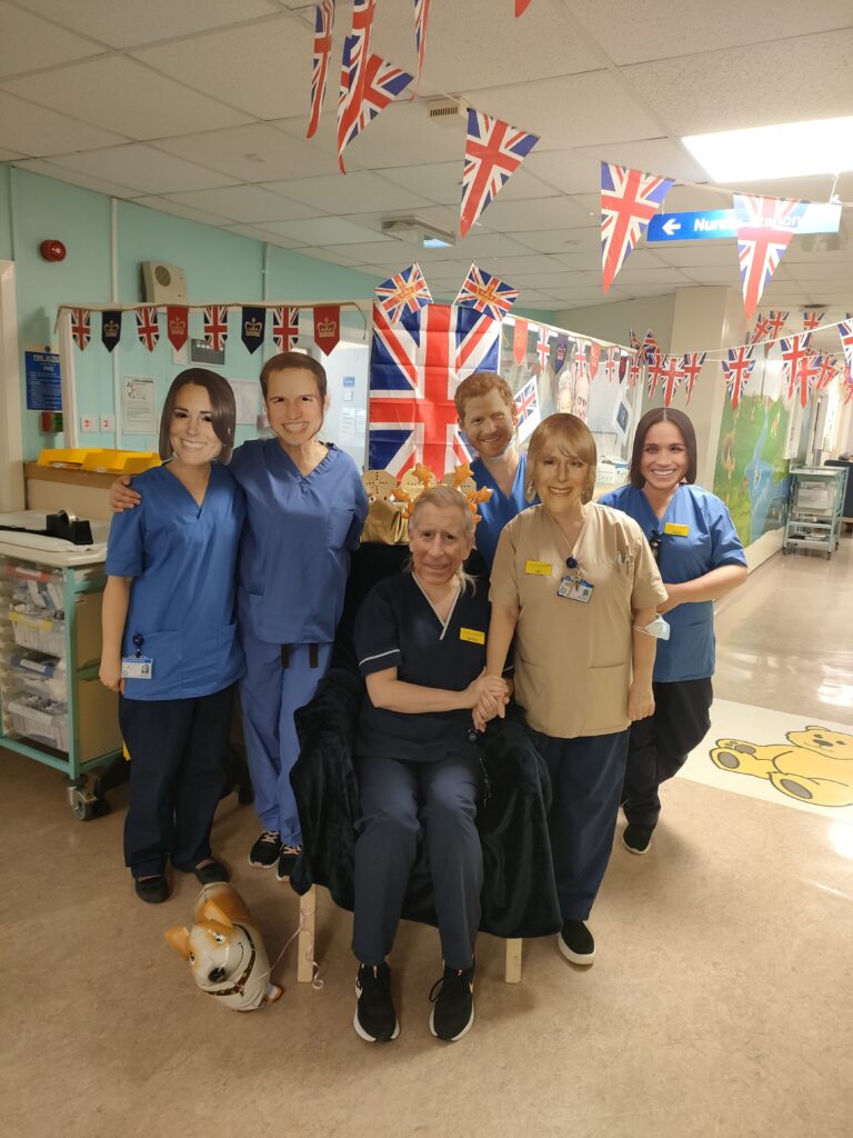 Special Care Baby Unit team has fun in royal masks