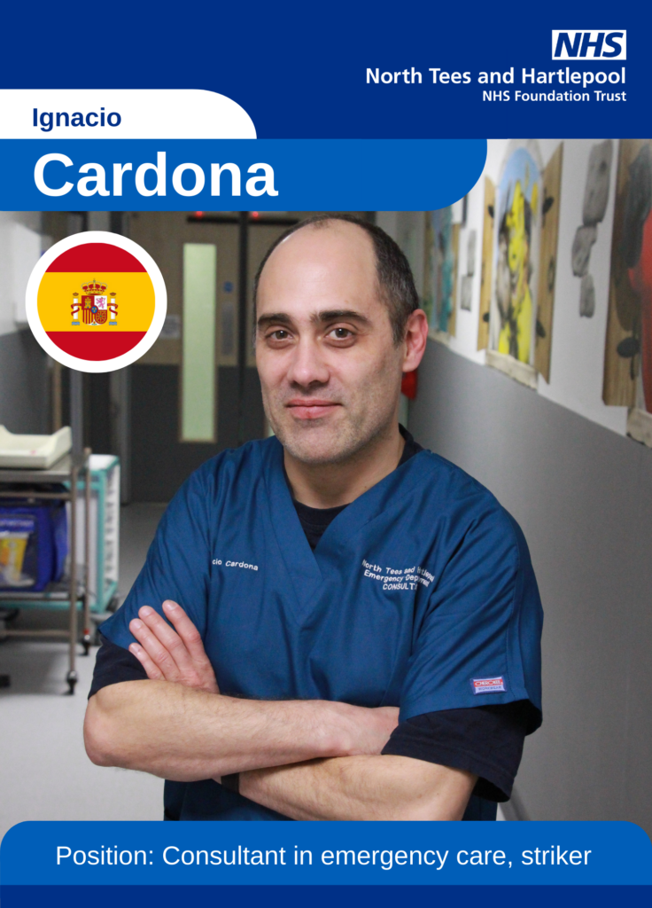 Dr. Ignacio Cardona as a World Cup ‘sticker’