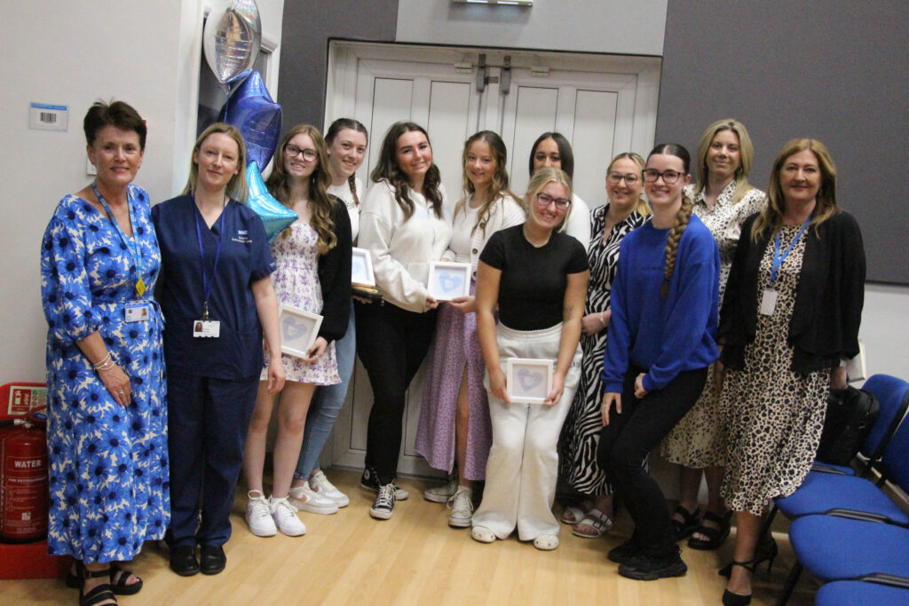 Staff and students from Hartlepool Sixth Form College