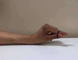 First part of the Thumb Strengthening exercise.