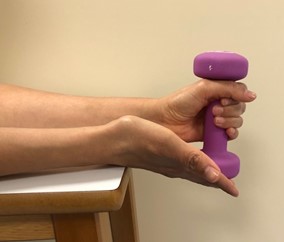 Second part of the Resisted Wrist Deviation exercise.