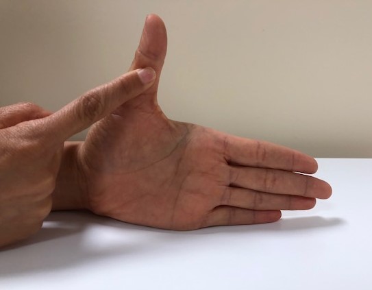 Second part of the Assisted Thumb Abduction Exercise