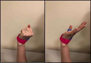 making a fist