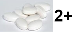 2 or more tablets