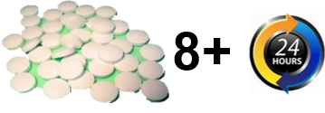8 or more tablets
