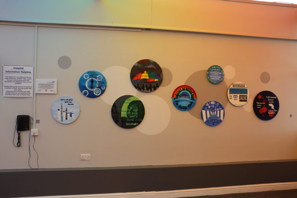 Pandemic memorial artwork on view at the University Hospital of Hartlepool