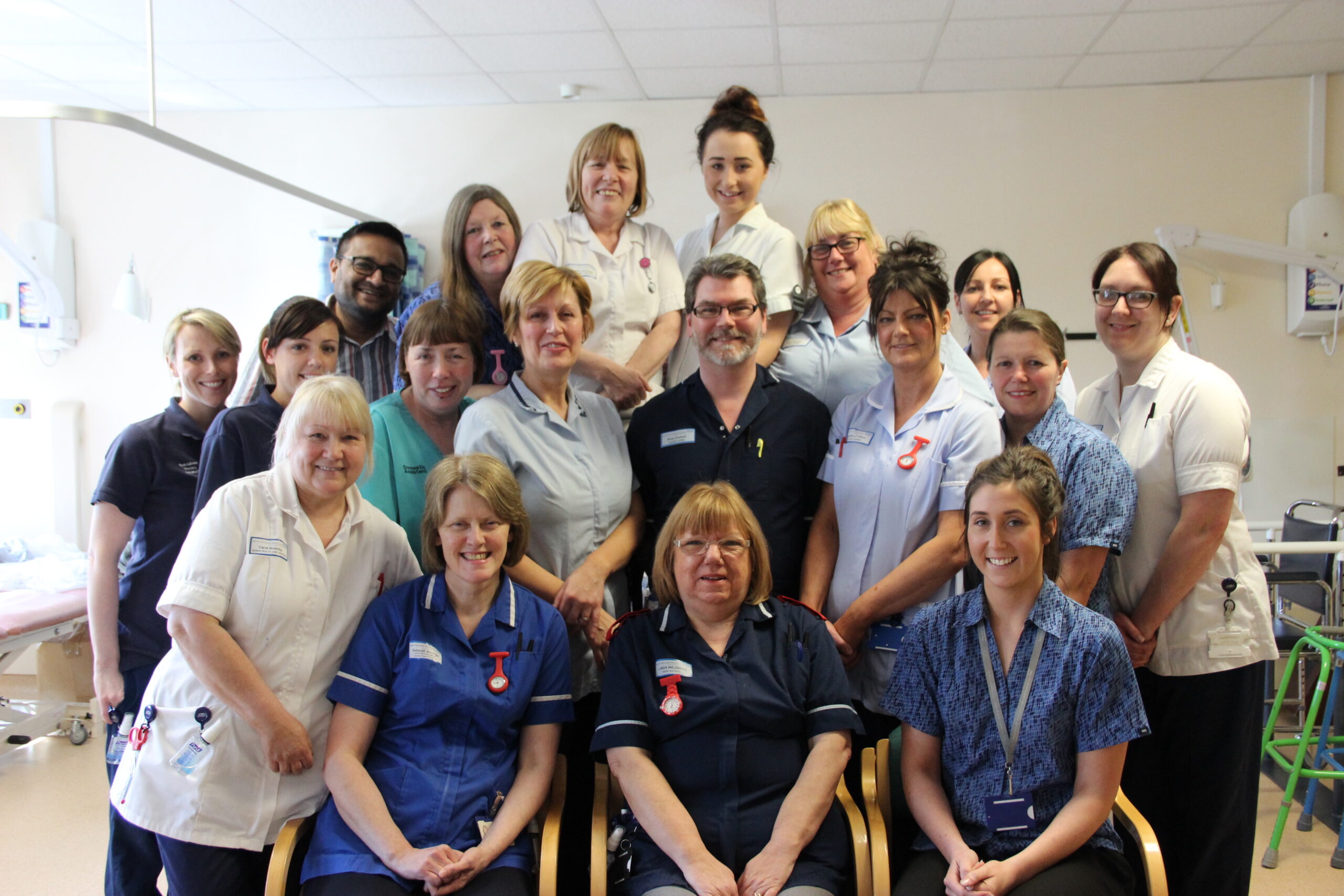 Linda and her ward 4 staff