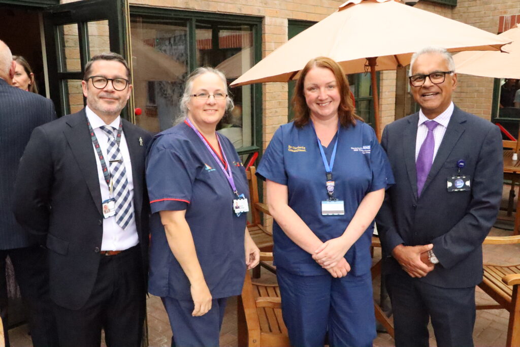 Palliative care staff at the event.