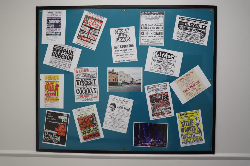 Stockton Globe volunteers display.