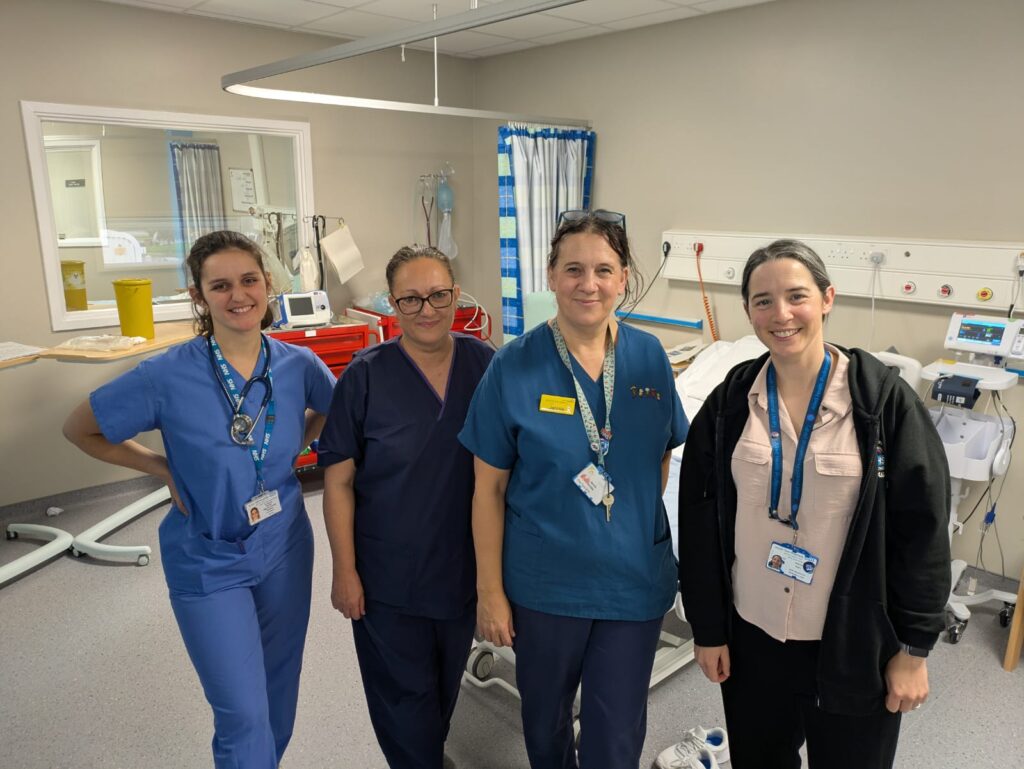 Staff taking part in careers event.