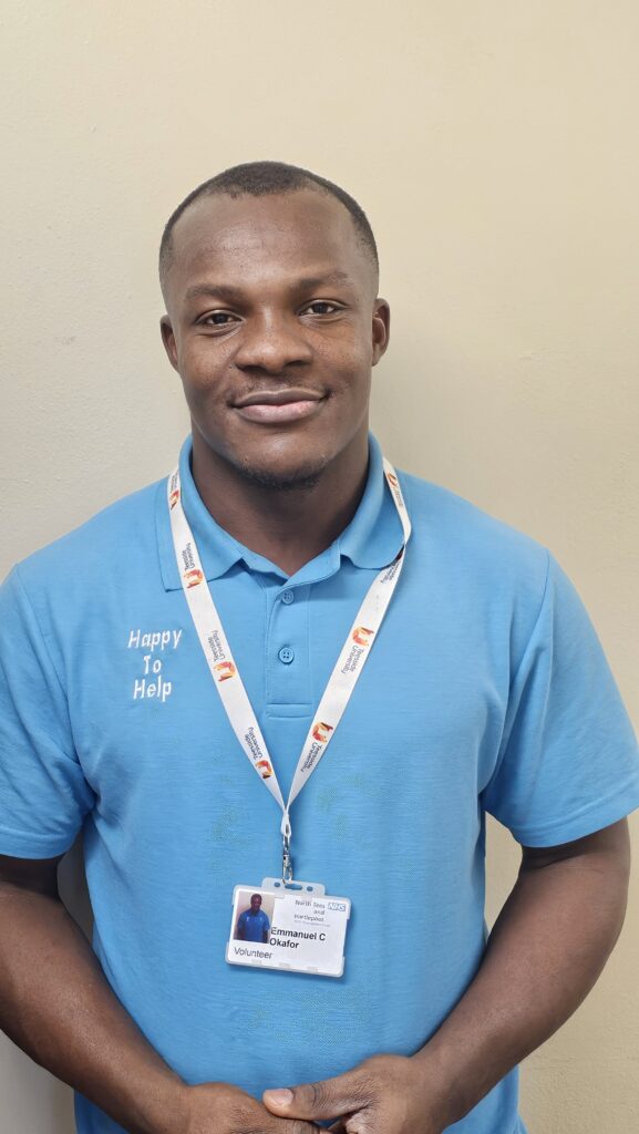 One of the student hospital volunteers.