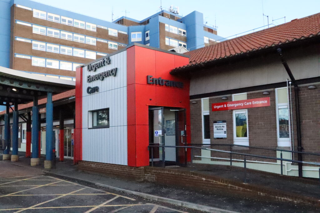 Urgent care centre at North Tees.