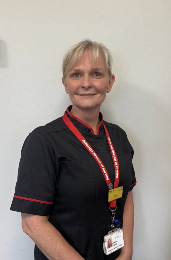 Associate director of nursing for general and emergency medical services, Joanne Foster