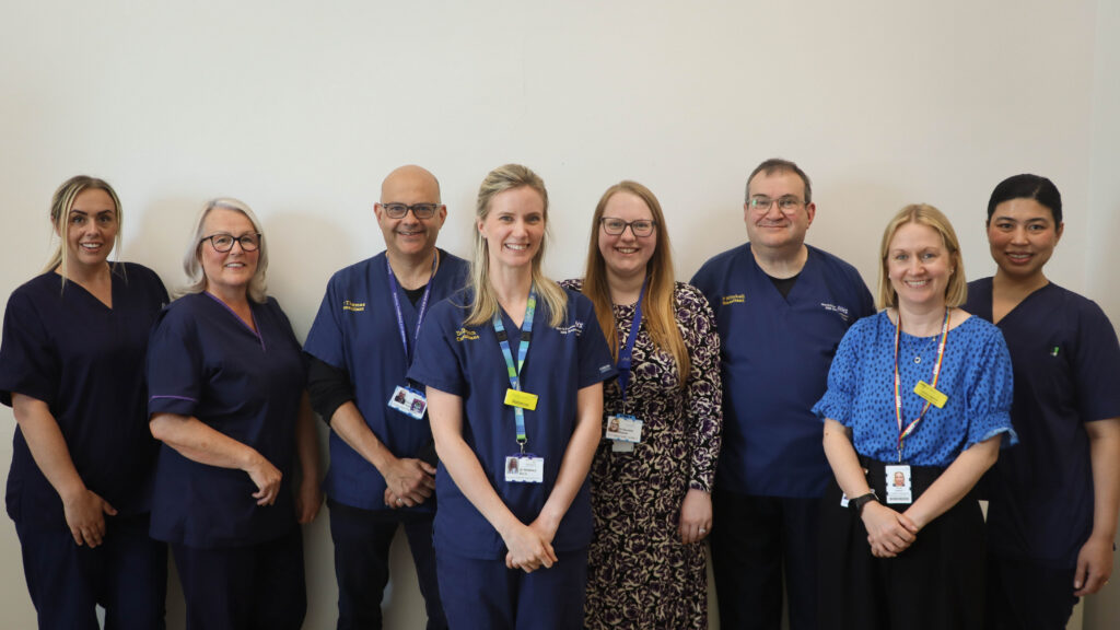 Liver service team at the University Hospital of North Tees.