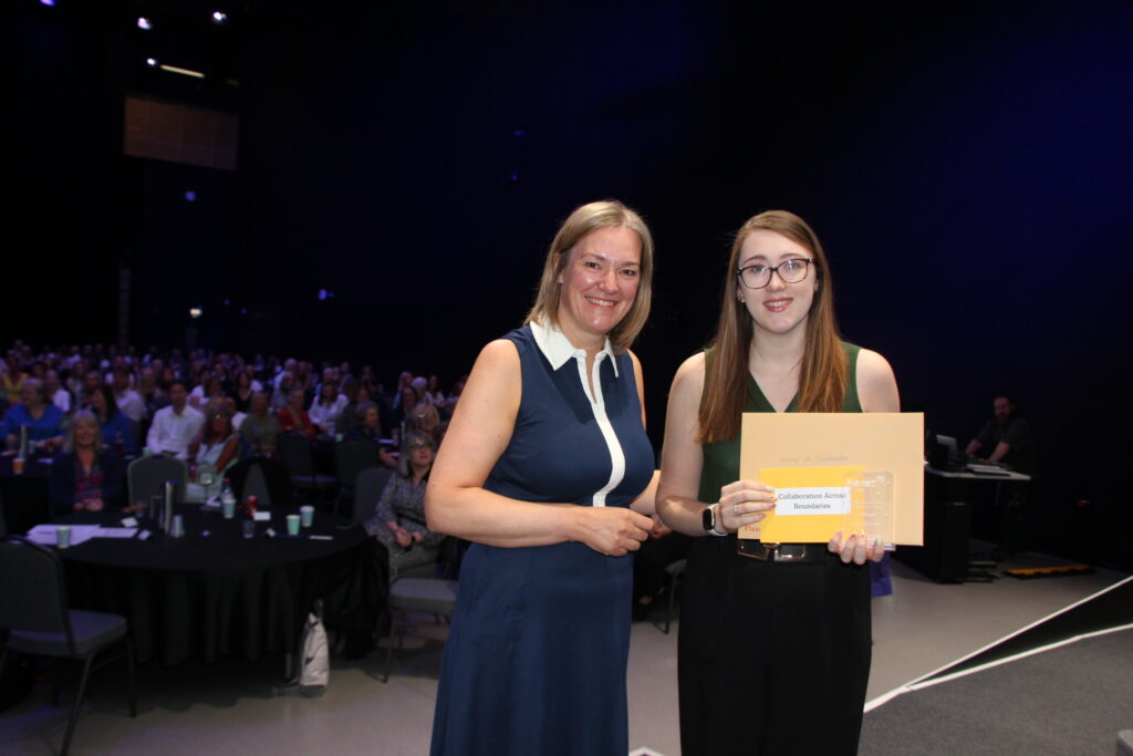 Group chief nursing officer Emma Nunez with Chloe McMurray