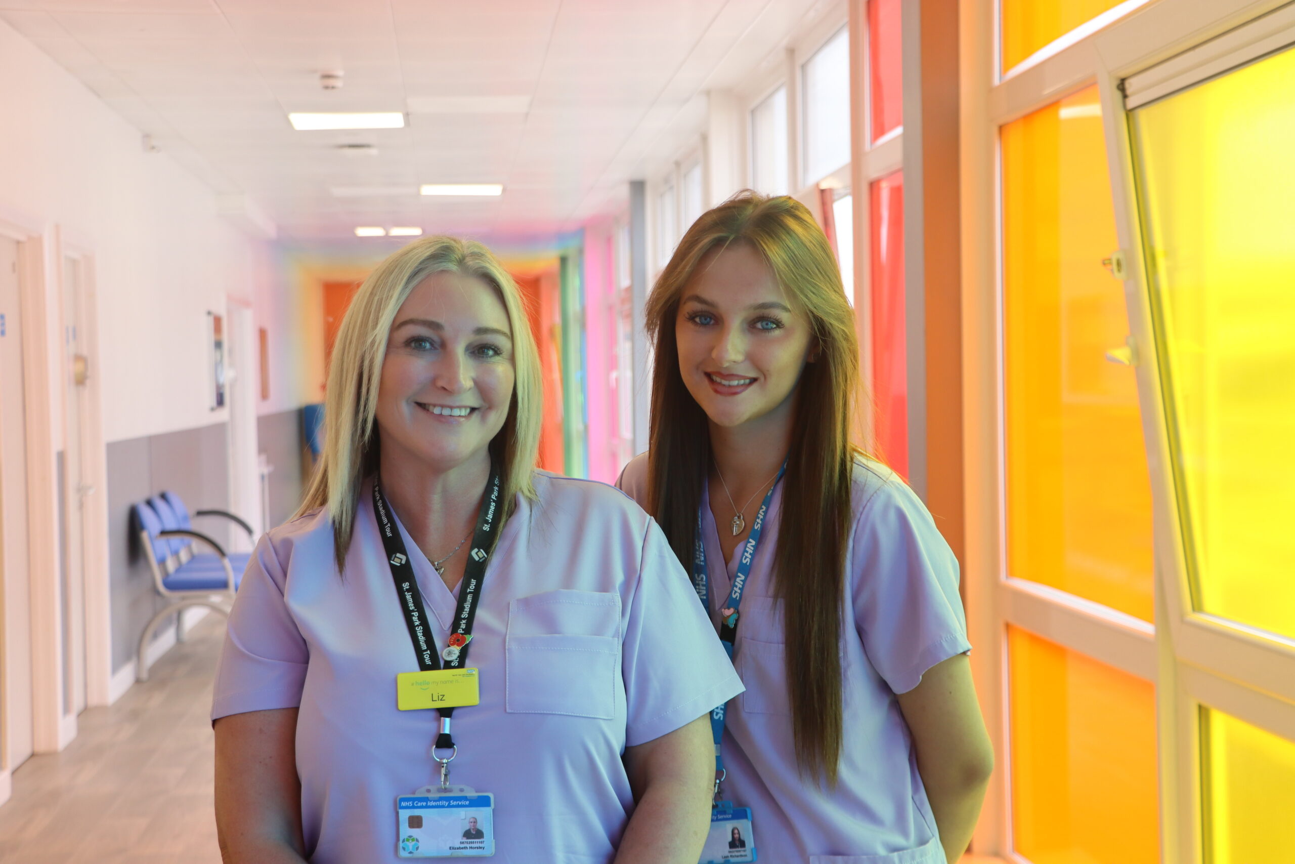 Bereavement support officers Liz Horsley and Leah Richardson at University Hospitals Tees
