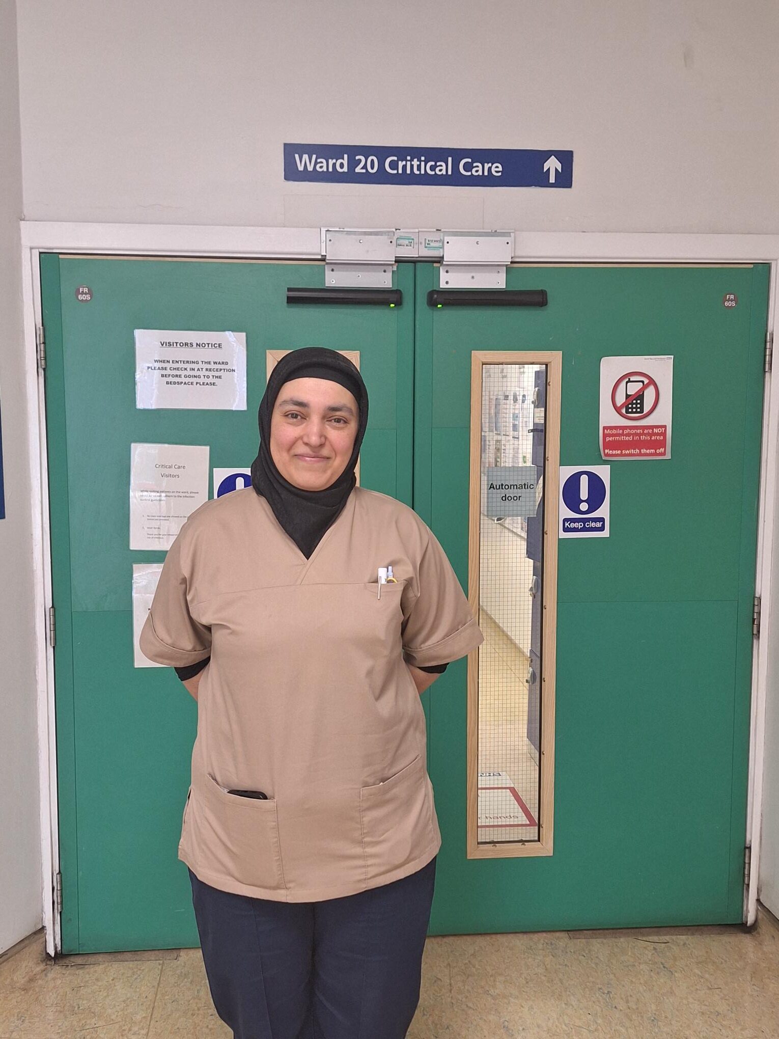 Healthcare assistant Mehtap Durmus at University Hospital of North Tees