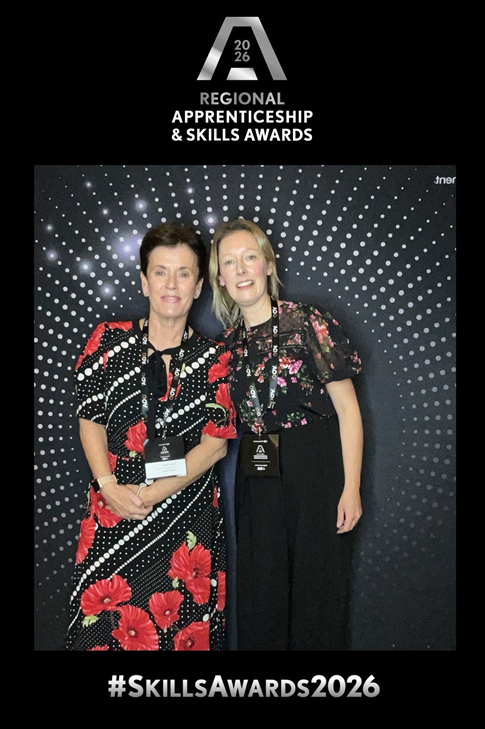 Alison Parker and Emma Davies at the ceremony