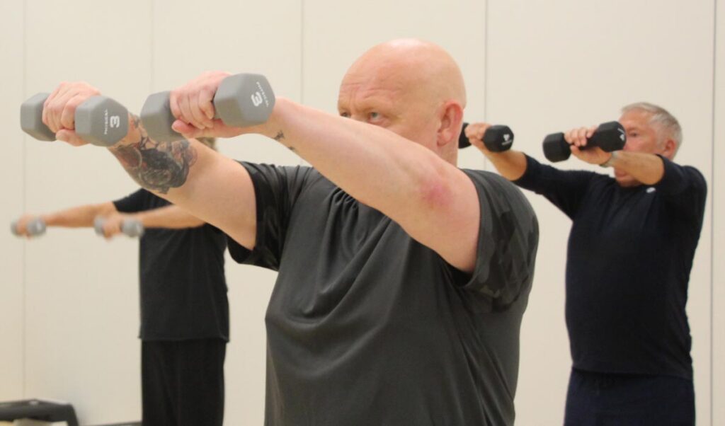 Dean Barratt weight training