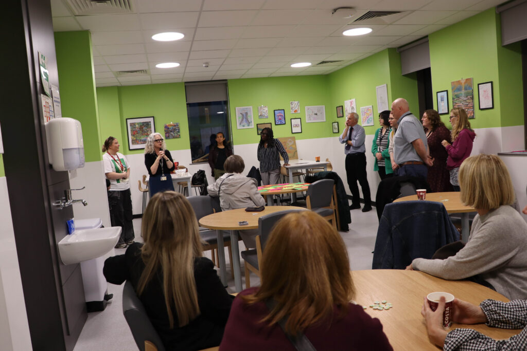 Artwork unveiling presentation at Tees Valley Community Diagnostic Centre
