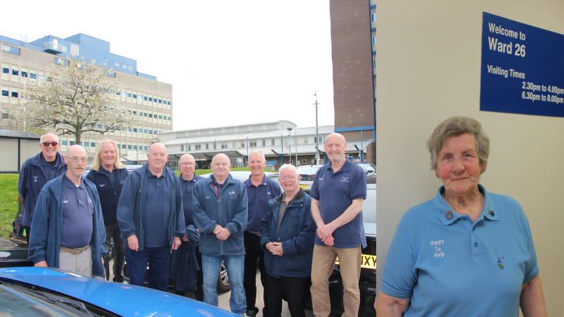 Volunteer drivers and volunteer Ann McCabe.
