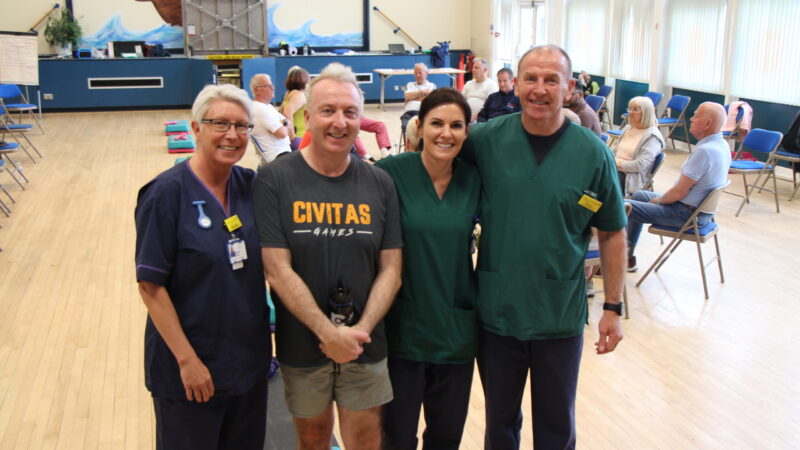 Cardiac rehabilitation team with Christopher Akers-Belcher