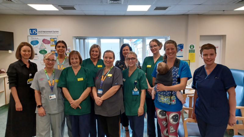 Community midwifery assistants and members of the tobacco dependency treatment service.