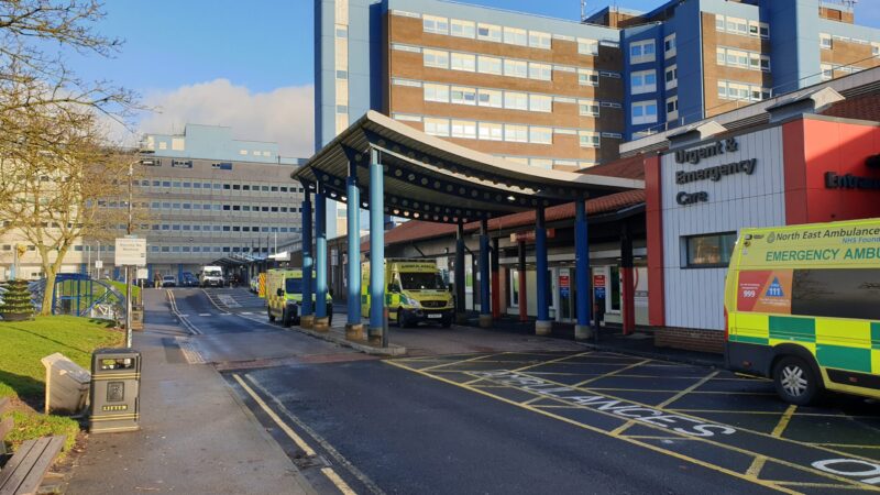 Outside of University Hospital of North Tees