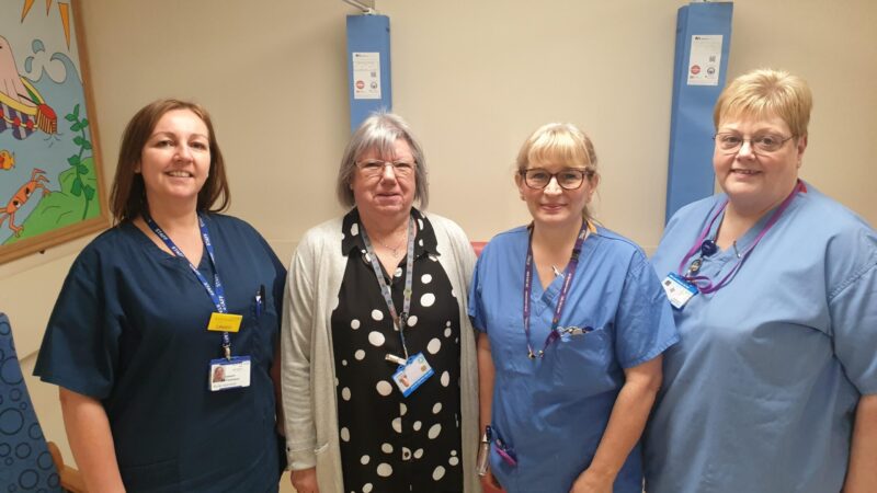 Theatre team after winning patient safety award.