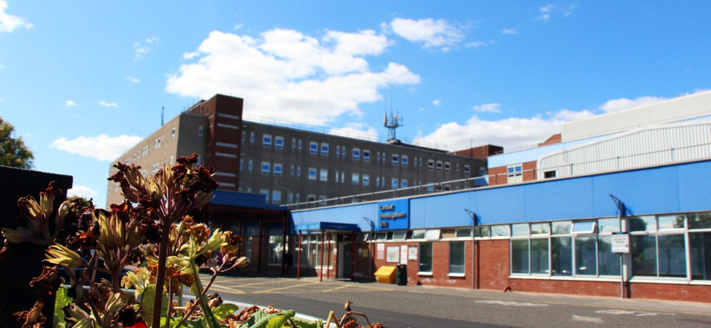 Exterior of University Hospital of Hartlepool