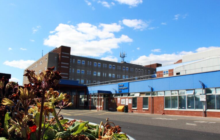 Exterior of University Hospital of Hartlepool