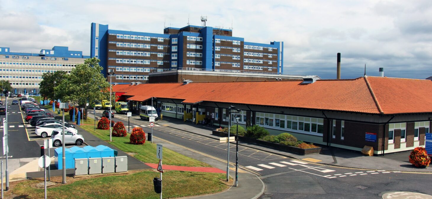 Exterior of University Hospital of North Tees