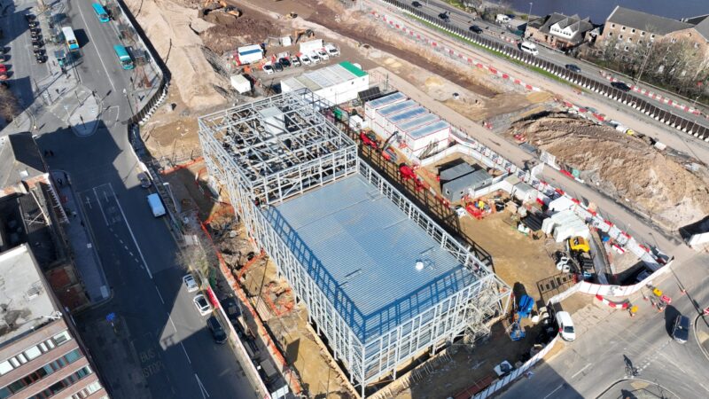 Diagnostic centre building works in Stockton.