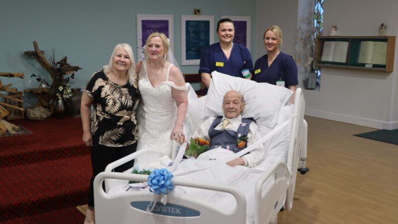 A special ceremony for a dying patient.