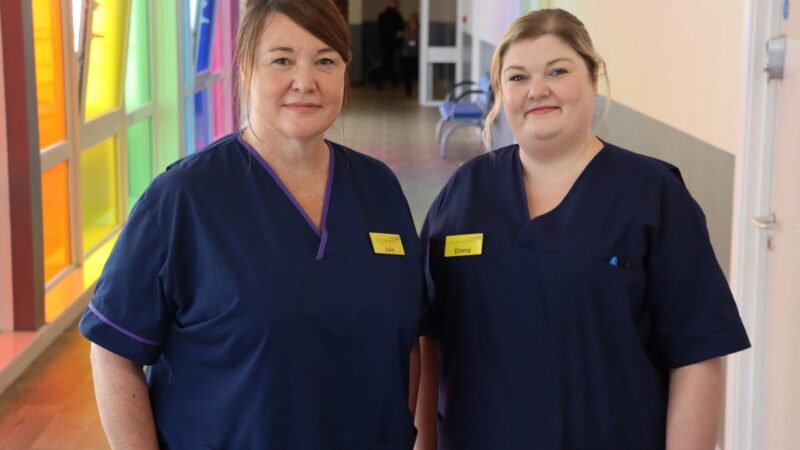 Julie Sinclair and Emma Golby