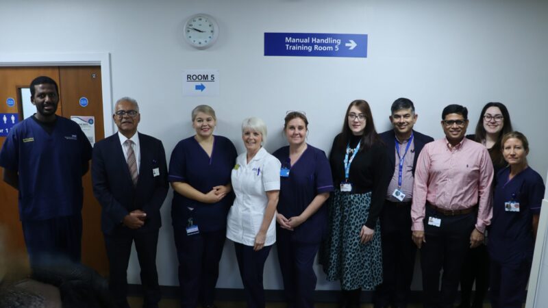 Healthcare professionals involved in organising a pancreas training day.