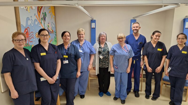 Surgery team at Hartlepool stood for a photo.