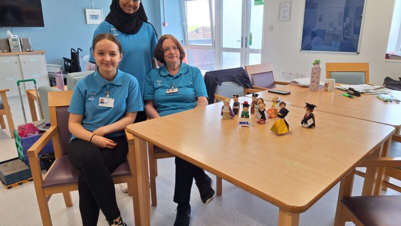 Volunteers who have been working hard on ward 42 to support our patients.