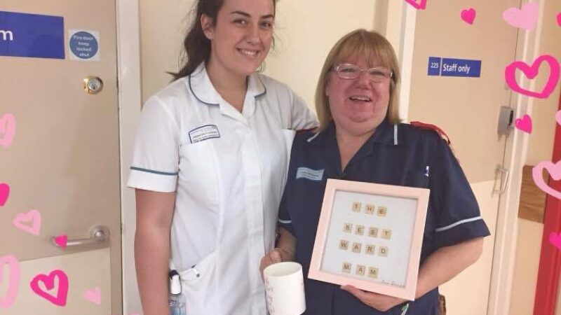 Linda and fellow colleague