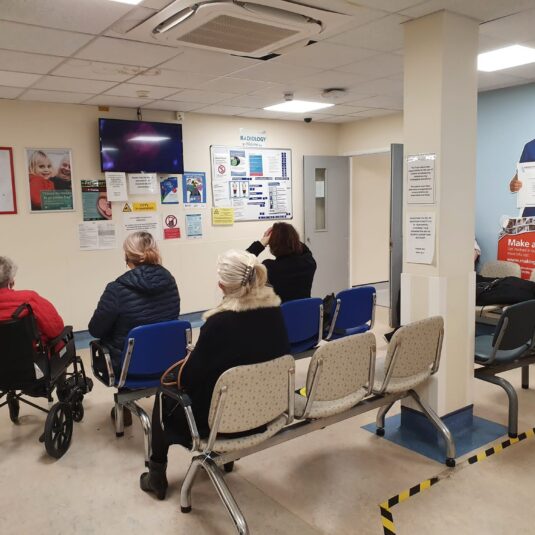 People waiting for their appointment in x-ray
