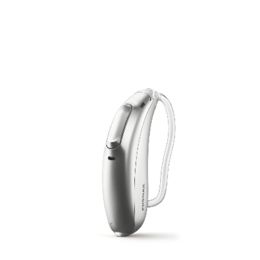 silver hearing aid