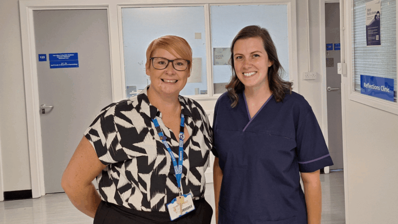 Nicola Spiller and Jodie Nicholson.
