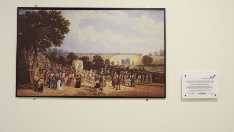 The Opening of the Stockton and Darlington Railway, 1825 by John Dobbin