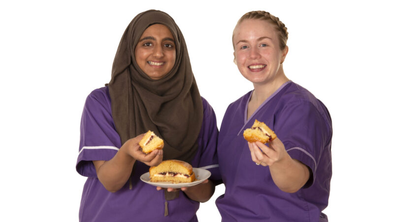 Dietitians Nazleen and Heather