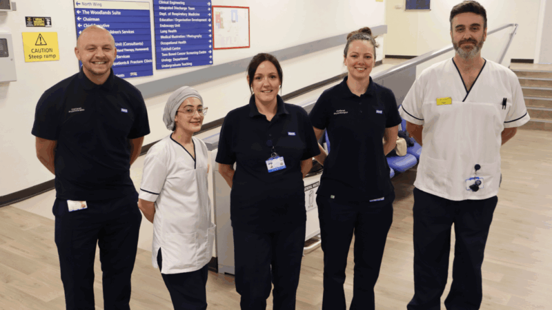 Group of physiotherapists.