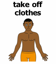 may taking clothes off ready for his echo